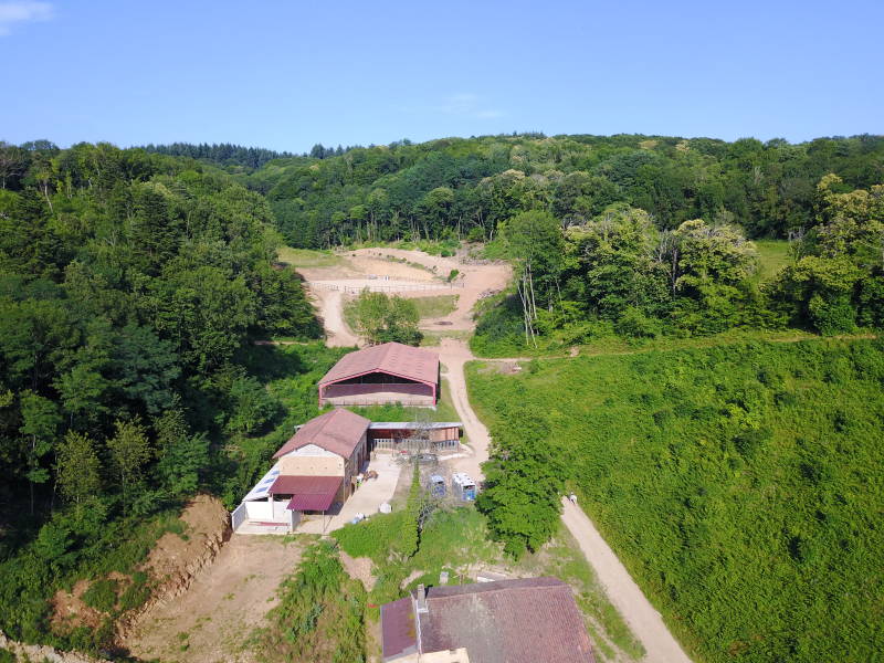 Le centre équestre vu du ciel